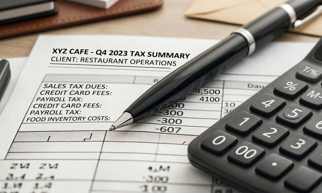 Outsourcing your Restaurant Tax Preparation - Over Easy Office
