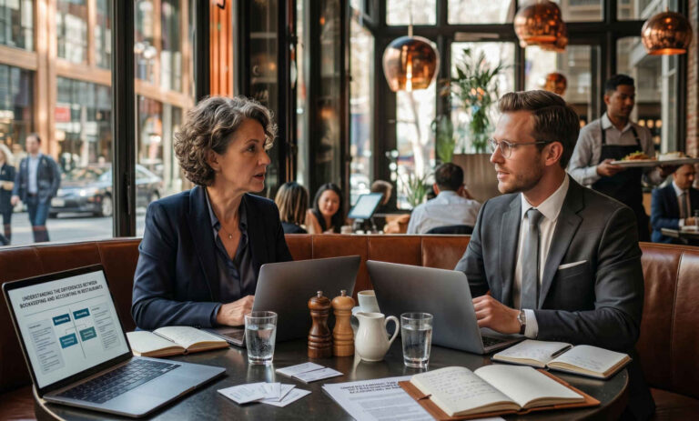 Differences between Bookkeeping and Accounting - Comparison - Hospitality Industry -Over Easy Office